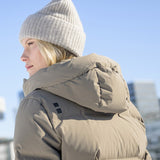 Thundra Dunfrakke - Dame - Dark Sand - Gumpel & Co