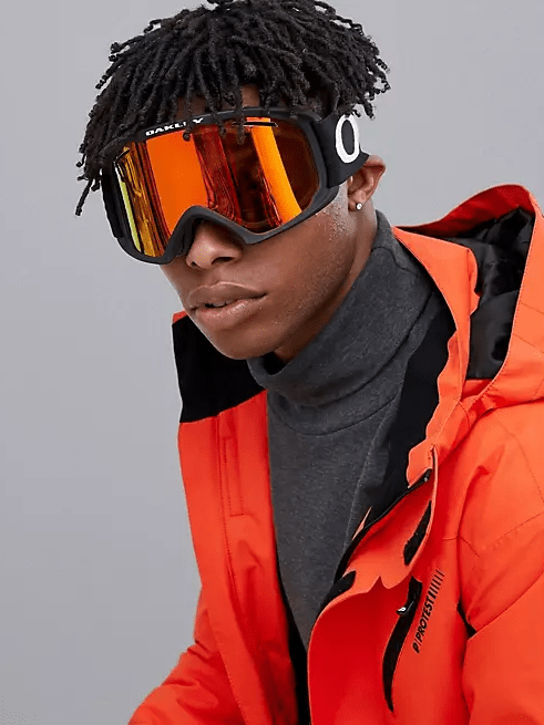 O - Frame 2.0 Pro XL (7112) Skibriller - Matte Black Strop/Fire + Persimmon linser - Gumpel & Co