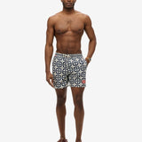 Tile Print 16 Badebukser - Herre - Navy Tala - Gumpel & Co