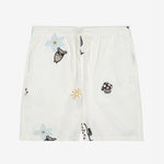 Men's - FIG LOOSE WITH EMBROIDERY SHORTS - Egret - Gumpel & Co