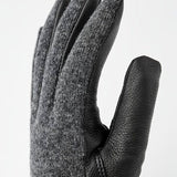Deerskin Wool Tricot Handske - Herre - Charcoal/Black - Gumpel & Co