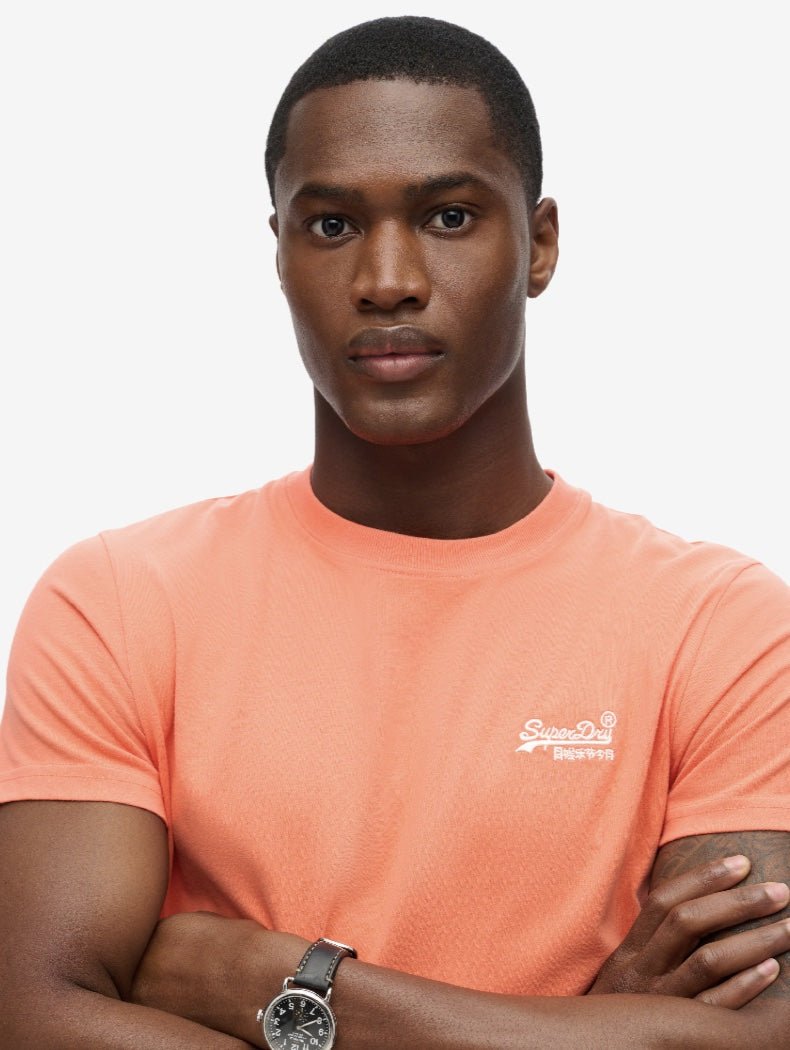 Men's Essential Logo T-shirt - Sunburst Coral - Gumpel & Co