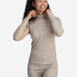 Women's Rose Light Half - Zip Skiundertrøje - Dame - Oat - Gumpel & Co