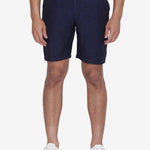 Men's - CHUCK REGULAR LINEN SHORTS - Total Eclipse - Gumpel & Co
