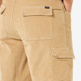Classic Surf Cord Cargo Short - Herre - Khaki - Gumpel & Co