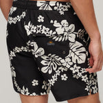 Men's Hawaii - print badeshorts - Herre - Surf School Black - Gumpel & Co