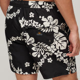 Men's Hawaii - print badeshorts - Herre - Surf School Black - Gumpel & Co