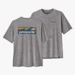 Capilene Cool Daily Graphic UV Tshirt - Herre - Boardlogo Grey - Gumpel & Co