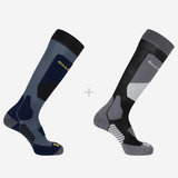 S/Access Skisokker 2 - pack - Unisex - Black/Copen Blue - Gumpel & Co