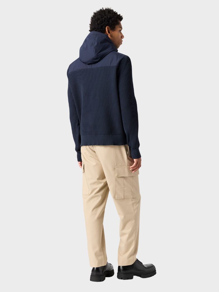 Willard Tech Strik Jakke - Herre - Blue Navy - Gumpel & Co