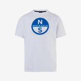 T-shirt with maxi logo print - Men - White - Gumpel & Co