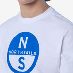 T-shirt with maxi logo print - Men - White - Gumpel & Co