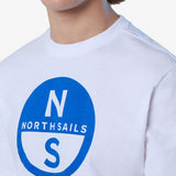 T-shirt with maxi logo print - Men - White - Gumpel & Co