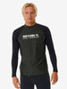 Shock UV Long Sleeve Rash Guard - Men - Black Marle