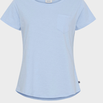 Adina - T-shirt til damer - Powder Blue - Gumpel & Co