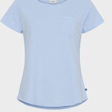 Adina - T-shirt til damer - Powder Blue - Gumpel & Co
