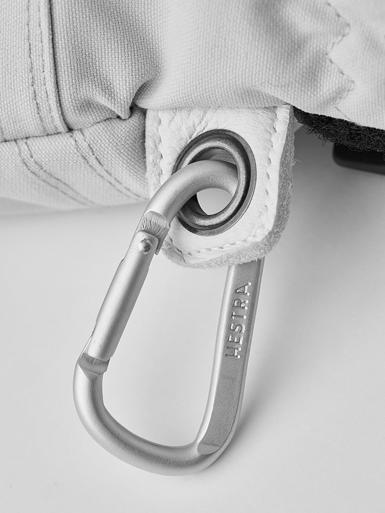 Female Heli 5 - finger Skihandsker - Dame - Pale Grey/Off White - Gumpel & Co