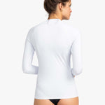 Women's Whole Hearted Long Sleeve UV T-shirt - Bright White - Gumpel & Co