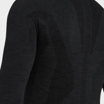 Long - sleeve Wool Tech Skiundertrøje - Herre - Sort - Gumpel & Co