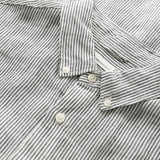 Men's REGULAR STRIPED LINEN SHIRT - Total Eclipse - Gumpel & Co