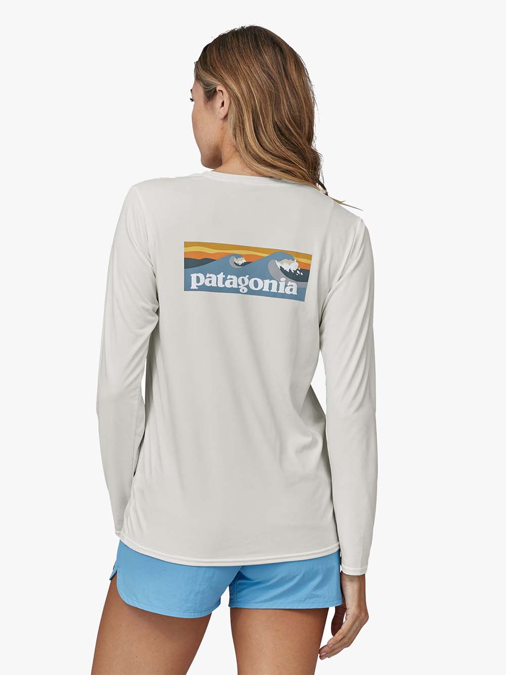 LS Capilene Cool Daily Graphic UV Tshirt - Dame - Boardlogo White - Gumpel & Co