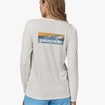 LS Capilene Cool Daily Graphic UV Tshirt - Dame - Boardlogo White - Gumpel & Co