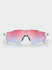 Radar Ev Path - Prizm snow sapphire Lenses / polished white Frame