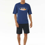 Men's Mumma Surflite UPF 50+ S/S UV T-shirt - Herre - Washed Navy - Gumpel & Co