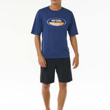 Men's Mumma Surflite UPF 50+ S/S UV T-shirt - Herre - Washed Navy - Gumpel & Co