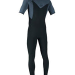 Men's Hyperfreak 2mm Chest Zip Short Sleeve Full Våddragt - Herre - Gunmetal/Cadet Blue - Gumpel & Co