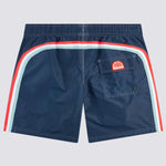 Men's Iconic Stretch Waist Mid - Length Badeshorts - Herre - Navy - Gumpel & Co