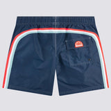 Men's Iconic Stretch Waist Mid - Length Badeshorts - Herre - Navy - Gumpel & Co