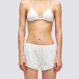Women's Lulin Terry Swimshorts - Dame - White - Gumpel & Co