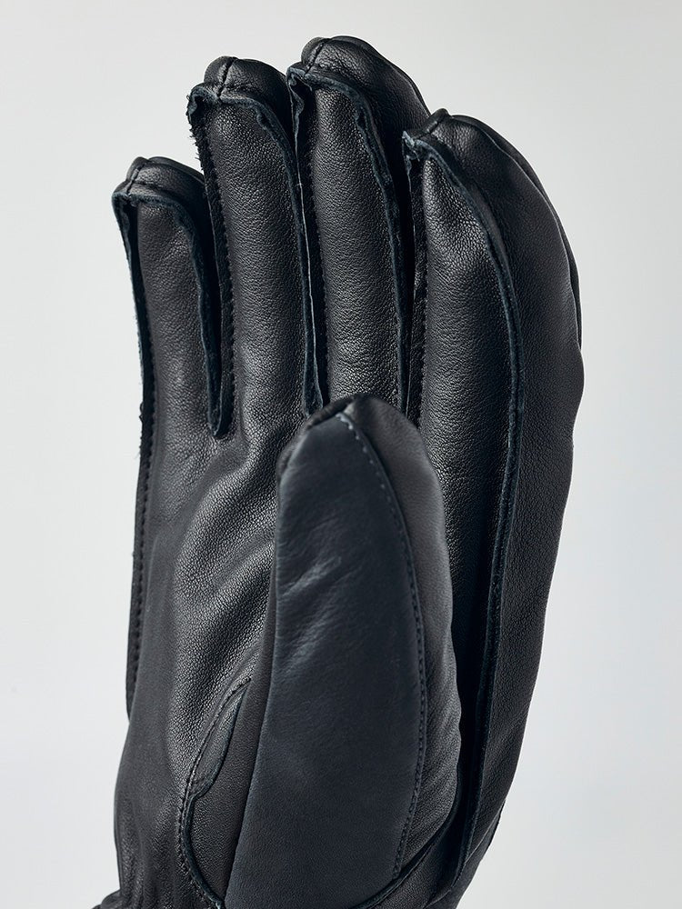 Army Leather Wool Terry 5 - finger - Herre - Grey - Gumpel & Co