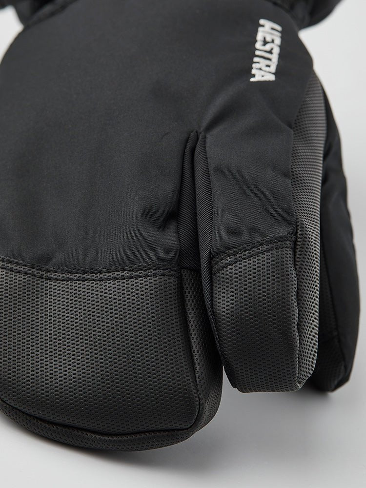HESTRA Junior Gauntlet CZone 3-finger skihandske - sort/graphit