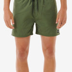 Offset Volley 15 Boardshort - Herre - Dark Olive - Gumpel & Co