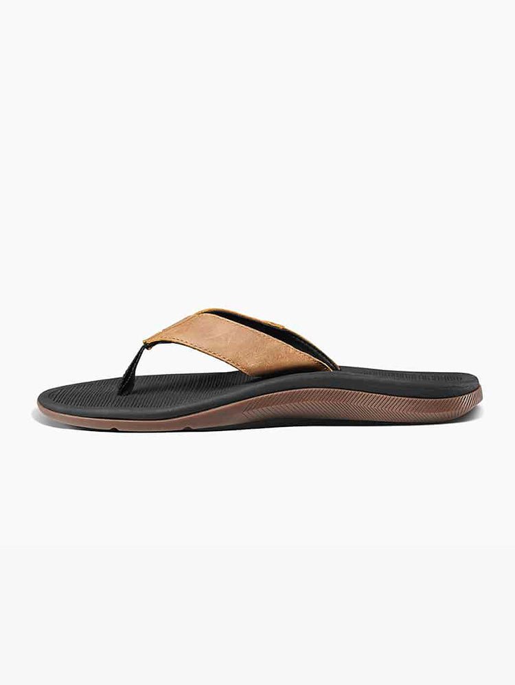 Men's Santa Ana Leather Klipklapper - Black And Tan - Gumpel & Co