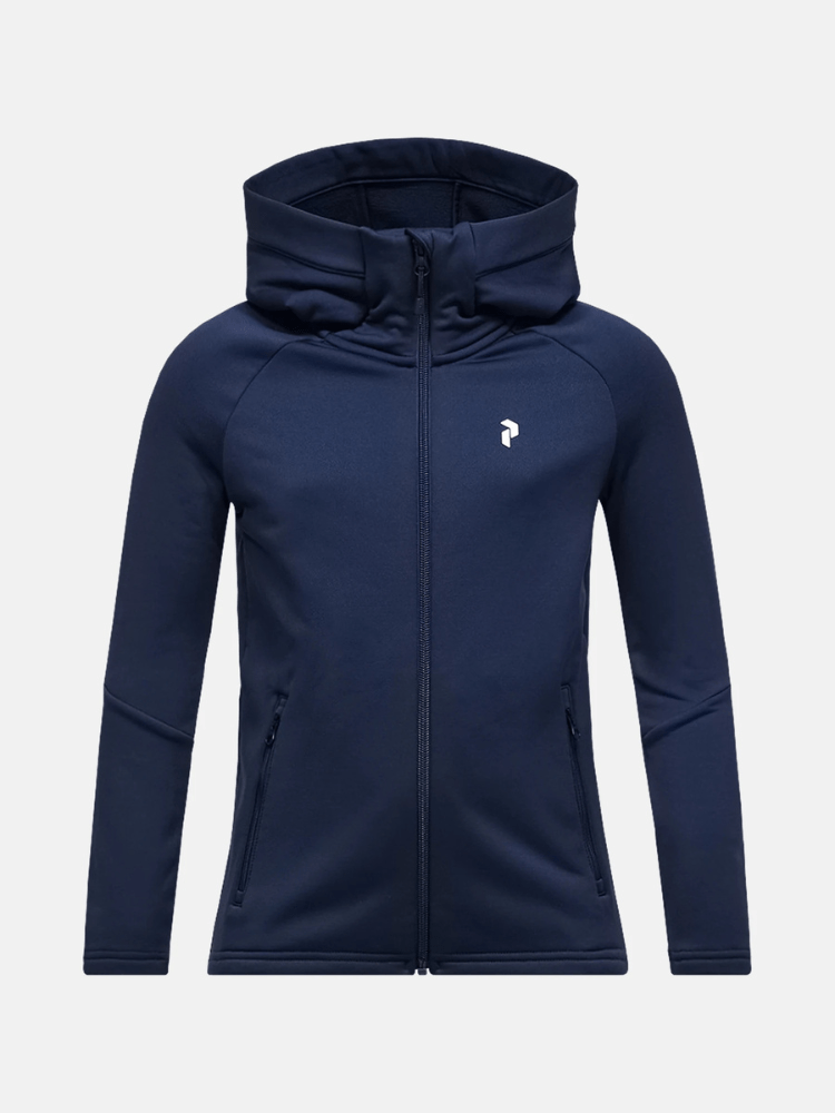 Rider Essentials Midlayer m/lynlås - Børn - Mørke Blå - Gumpel & Co