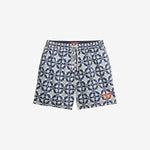 Tile Print 16 Badebukser - Herre - Navy Tala - Gumpel & Co
