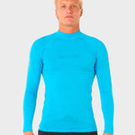 Dawn Patrol UV Long Sleeve Rash Guard - Mænd - Blue Paint - Gumpel & Co