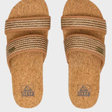 REEF Cushion Vista Hi - Sandaler til damer - Chocolate Raffia