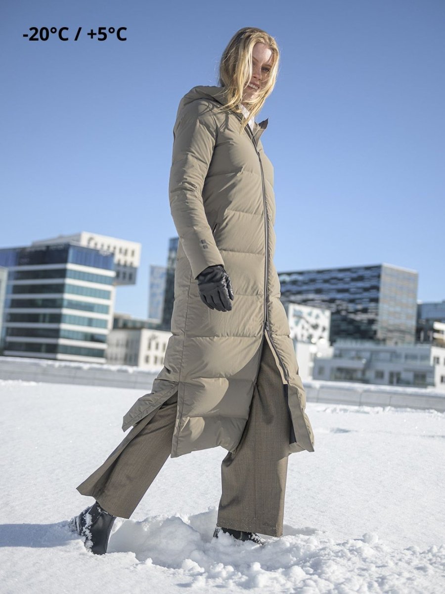 Infinity Dunfrakke - Dame - Dark Sand - Gumpel & Co