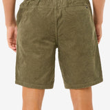 Classic Surf Cord Volley Short - Herre - Dusty Olive - Gumpel & Co