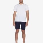 Men's - CHUCK REGULAR LINEN SHORTS - Total Eclipse - Gumpel & Co
