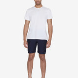 Men's - CHUCK REGULAR LINEN SHORTS - Total Eclipse - Gumpel & Co