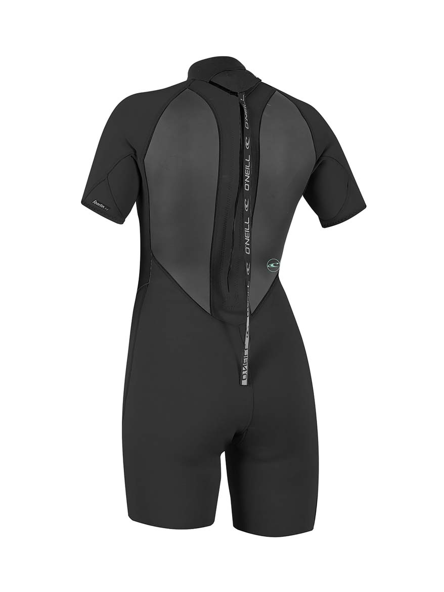 Women's Reactor II 2mm Back Zip S/S Spring våddragt | Damer | Black/Back - Gumpel & Co