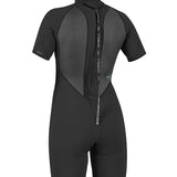 Women's Reactor II 2mm Back Zip S/S Spring våddragt | Damer | Black/Back - Gumpel & Co