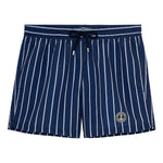 Men's Sid Striped Badeshorts - Herre - Marine - Gumpel & Co