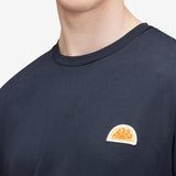 Plain T-shirt With Archive Logo - Herrer - Navy - Gumpel & Co