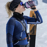 Women's Merino Baselayer Skiundertrøje - Dame - Black/Grey/Magnolia - Gumpel & Co